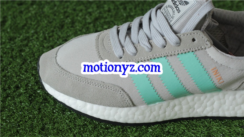 Real Boost Adidas Iniki Runner Green Grey BB2747